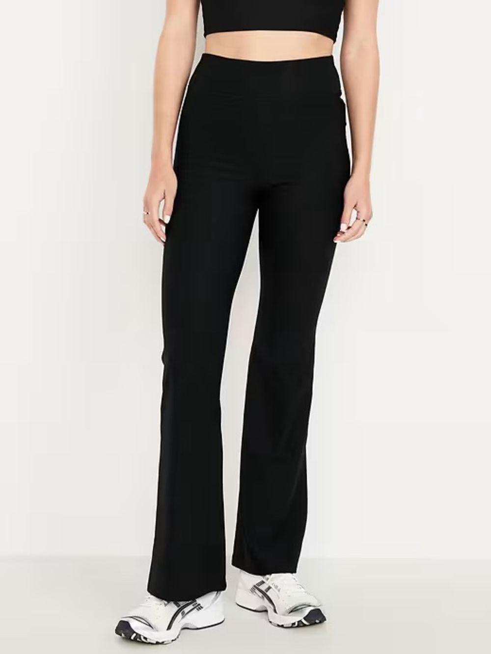 Old Navy Black Ribbed Wide-Leg Pants Petite XL